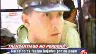 Transantiago: Chofer echa a Carabineros de su micro