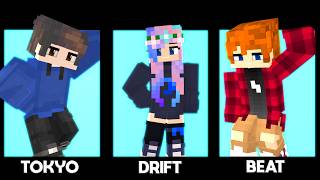Tokyo Drift Beat - [Minecraft Animation] - Flash Warning?