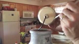 How to make a lamp from a clay pot