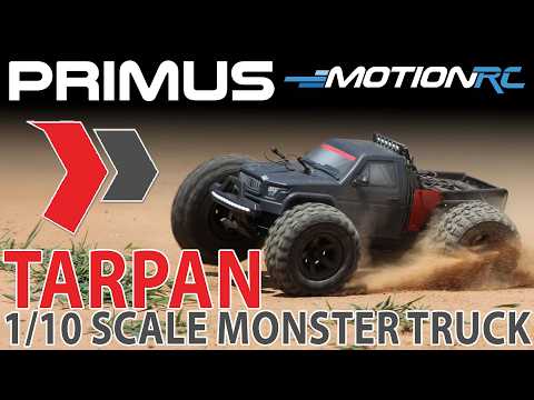 All-New Primus Tarpan 1/10 Scale 4WD Brushless Extreme RC Monster Truck | Motion RC