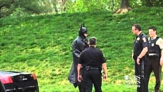 Batman pulled over in Lamborghini