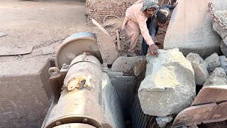 INSANE Rock Crusher Jam! Giant Stones Stuck – Workers Smash & Clear the Hopper! 
