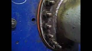 Cavitation in a centrifugal pump
