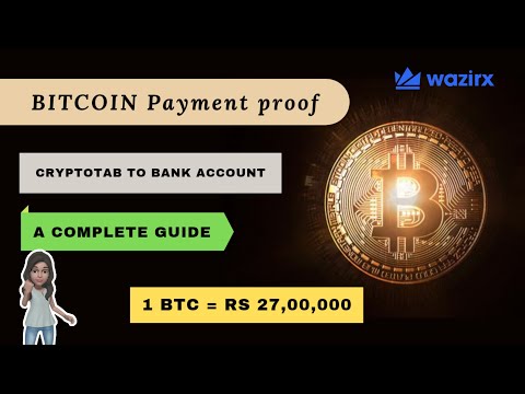 ? Payment Proof | Best BITCOIN Wallet | Cryptotab To Bank Account | Wazirx, Coinbase