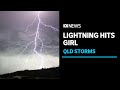 Sunshine coast girl fights for life after lightning strike  abc news