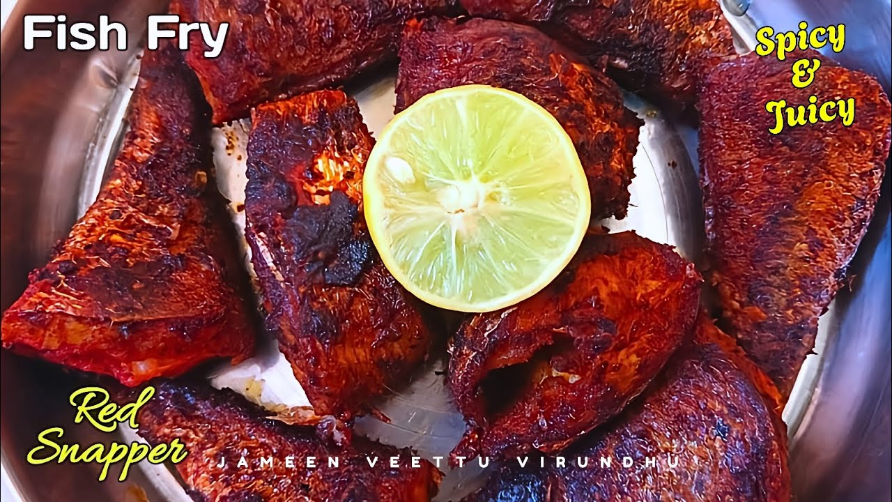 Crispy Red Snapper Fish Fry | Fish Fry in 10 Mins | Spicy South Indian Style Fish Fry | Fish Fry