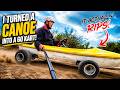 Homemade 200cc CANOE GoKart !?