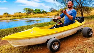 Homemade 200cc CANOE GoKart !?