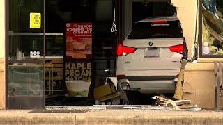 Car crashes through front of coffee shop in Mecklenburg County