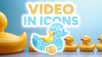 Add VIDEO into ICONS in PowerPoint for STUNNING effects. A step by step tutorial.