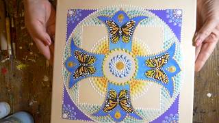 How to paint dot mandalas with Kristin Uhrig #41- Easter Cross