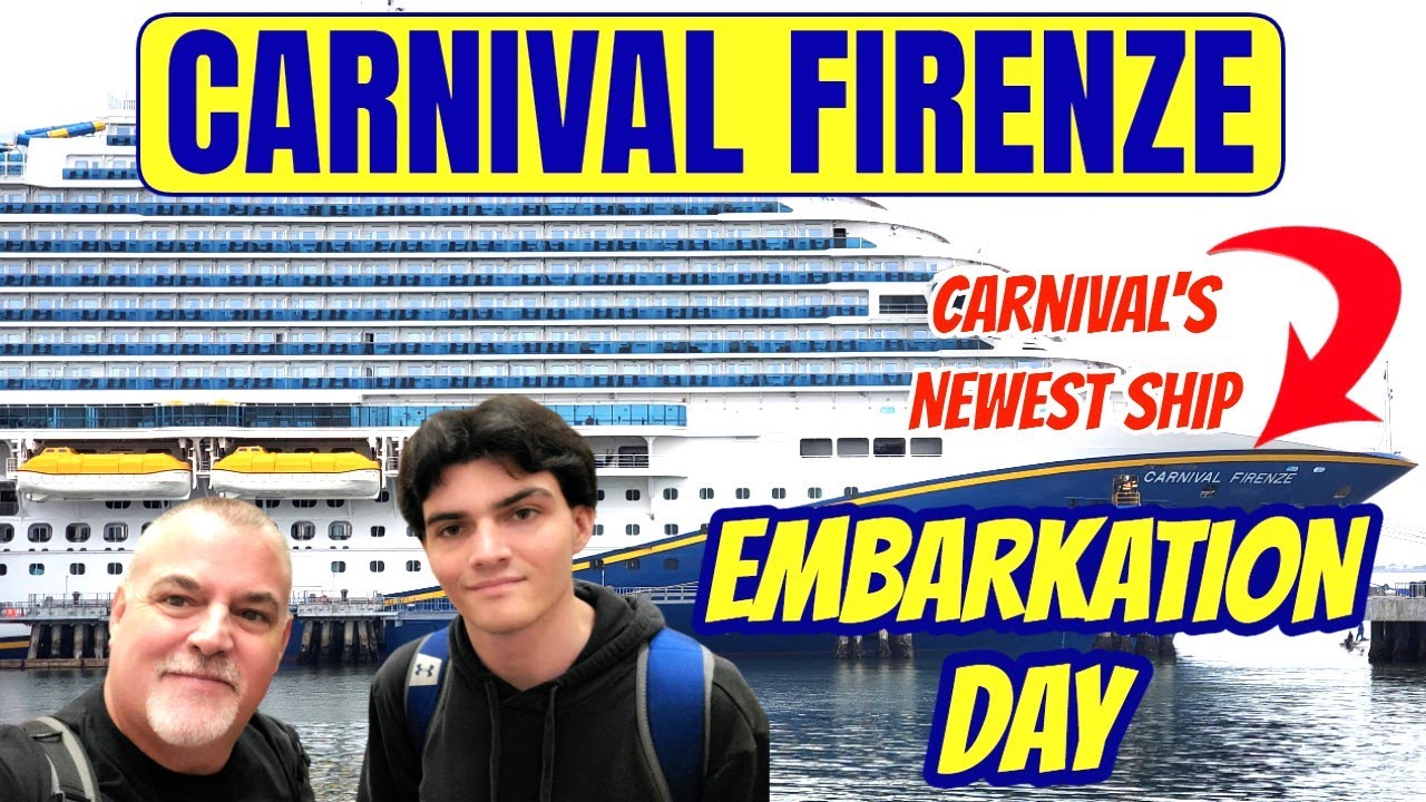 BOARDING Carnival's NEWEST Cruise Ship | Carnival Firenze from the Port of Long Beach
