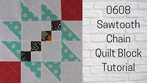 0608 Sawtooth Chain Quilt Block Tutorial | Block of the Day 2023 | AccuQuilt