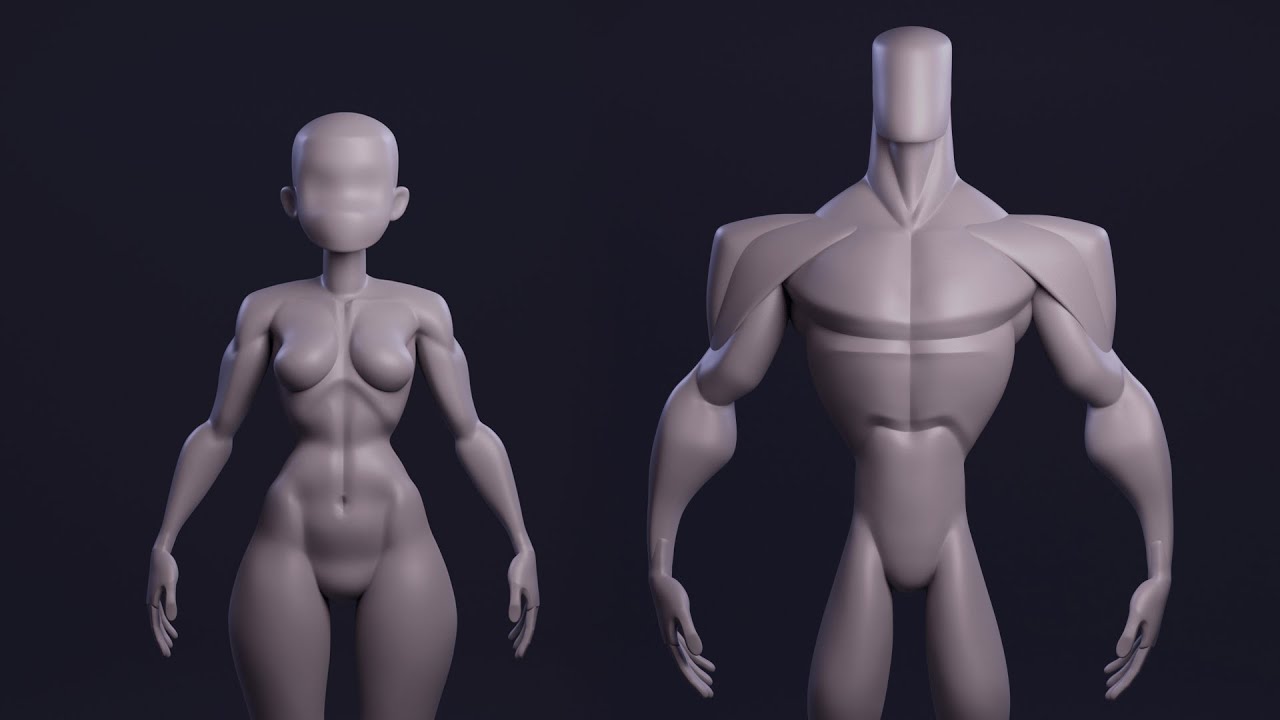 Female Custom Base Mesh 3d Model