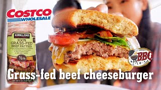 Costco Kirkland 100% grassfed beef patties! Costco burger patties| Homemade healthy cheeseburgers