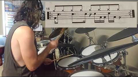 Tutorial series 4: 8th note with 16th note bass/snare drum grooves. Video: dotted note groove 16