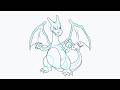 Cómo Dibujar a Charizard de Pokémon 🔥🐉 | Tutorial Fácil en 12 Pasos