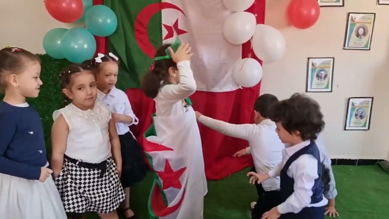 ❤️🤍💚مسرحية اول نوفمبر من تقديم قسم التحضيري 🇩🇿