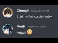 Zhongli did cosplay on Discord but...