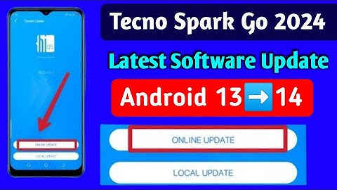 Tecno Spark Go 2024 | Latest Software Update | Android 14 Version System Update | Online Update
