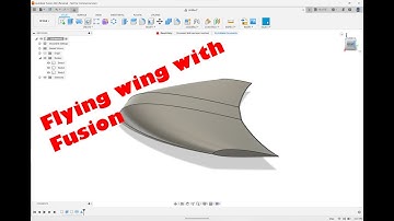 Flying wing design (fusion 360)