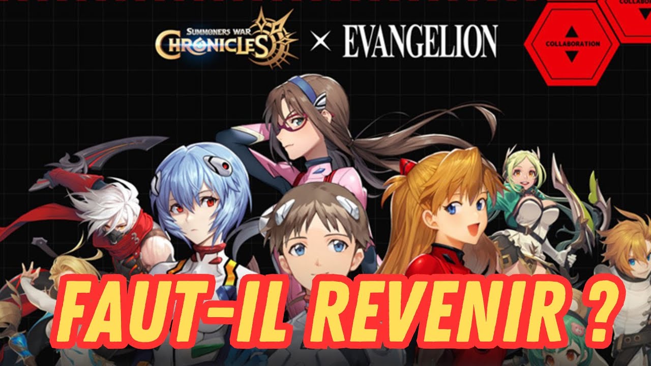 FAUT IL REVENIR SUR LE JEU ? COLLAB EVANGELION x SUMMONERS WAR CHRONICLES