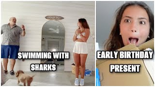 Swimming with sharks 🦈/ Early Birthday 🥳 present 🎁  | VLOG#1817