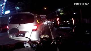 KAWASAN CICADAS JALAN VETERAN GEDUNG DANAREKSA ARAH GATOT SUBROTO BANDUNG MALAM HARI MOTOVLOG MALAM