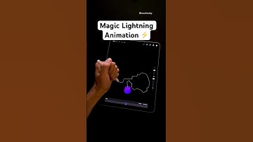 Magic Lightning Animation in Procreate 🤯 #procreate #animation