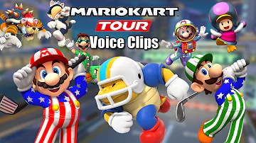 Mario Kart Tour Selectable Character Voice Clips (Space Tour - Los Angeles Tour 2022)