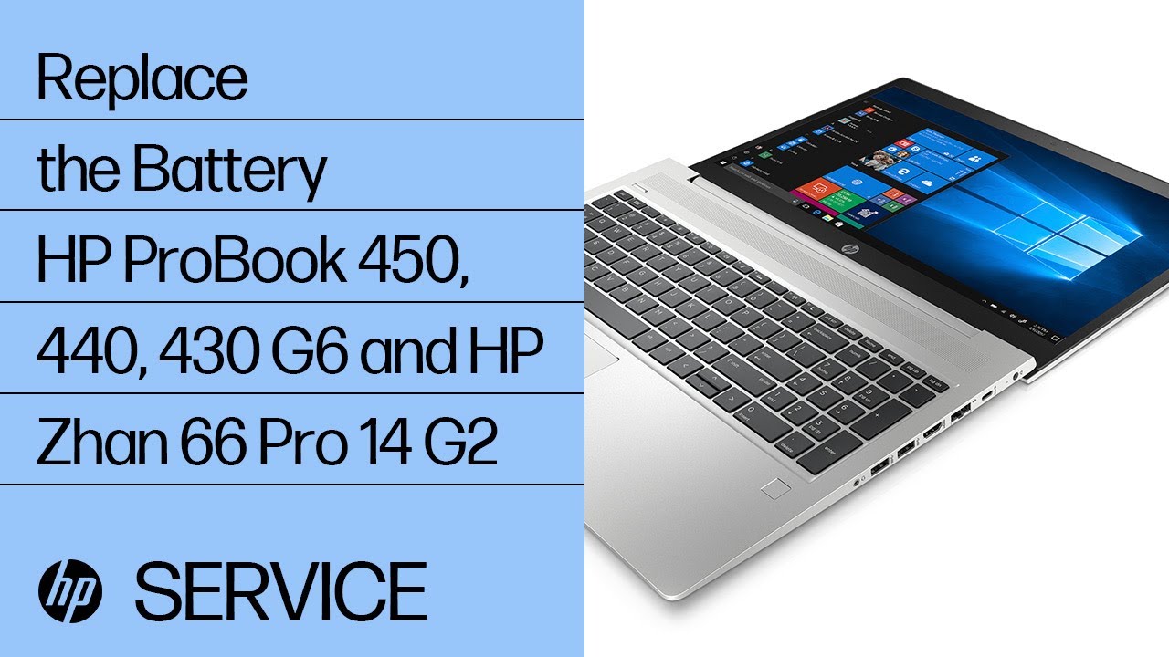 Replace The Battery Hp Probook 450 440 430 G6 And Hp Zhan 66 Pro 14 G2 Hp Youtube