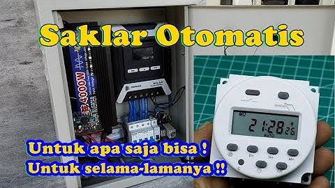 PASANG SAKLAR OTOMATIS BERDASARKAN WAKTU || DIGITAL TIMER SWITCH Cn101A 12VAcDc