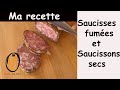 Comment faire de la saucisse fume et du saucisson secs sans additifs chimique avec du cochon bio