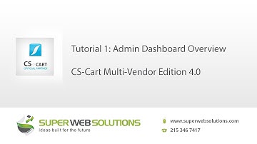 Admin Dashboard Overview (CS-Cart Multi-Vendor Edition 4.0)
