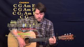 Confession (Florida Georgia Line) Guitar Lesson Chord Chart - Capo 1st