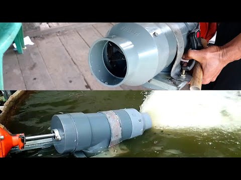 totally homemade powerful PVC water jet system | mesin pendorong perahu sistem water jet dari PVC