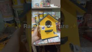 🐦✨ Birds ke liye pyara sa Wooden Bird House 🏡 #ramafurniture #shorts