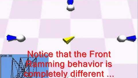 Evolved Agents: Front/Back Ramming Game: Multitask Learning