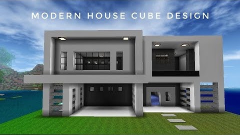 mini block craft 3D: Modern house cube design
