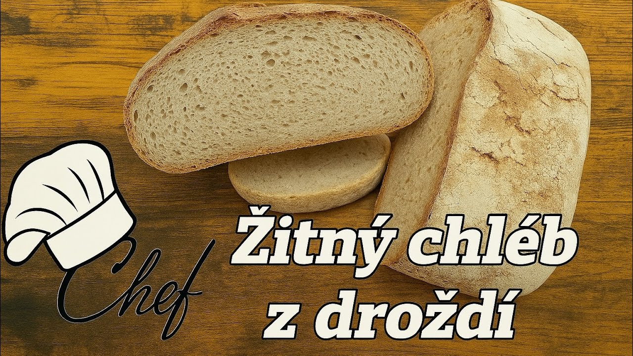 Jednoduchý chléb z droždí a žitné mouky