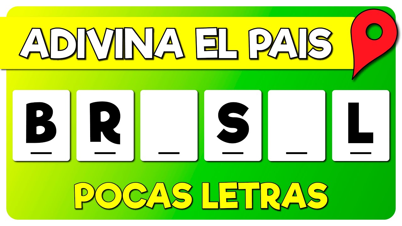 ¿QUÉ PAÍS ES? 🇲🇽🇦🇷🇪🇸 Adivina los países con pocas letras | Reto de ...