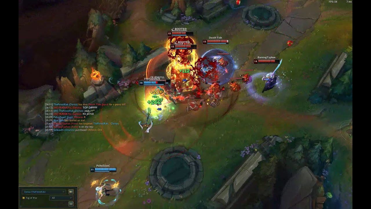 Playing full AD comps into darius KEKW