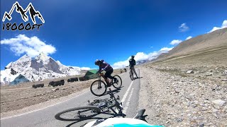 Cycling at 18000ft in Sikkim and crashed | Gurudongmar lake