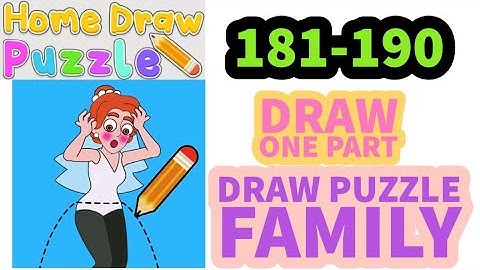 HOME DRAW PUZZLE level 181 182 183 184 185 186 187 188 189 190 answer gameplay