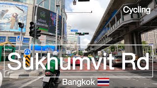 Cycling through Sukhumvit Road in Bangkok, Thailand?? - Virtual City Tour 2021