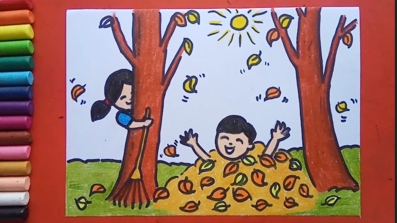 Autumn Season Drawing With Pencil Easy - Goimages Radio