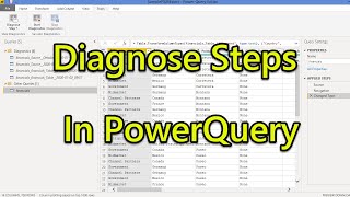 Diagnose Steps in Power Query