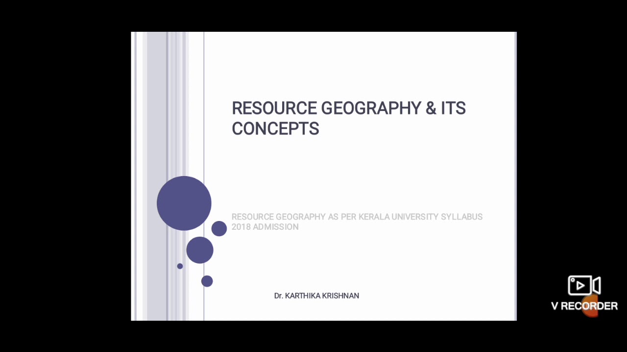 Concept of Resources