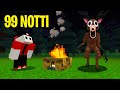 SOPRAVVIVO 99 NOTTI NELLA FORESTA SU MINECRAFT