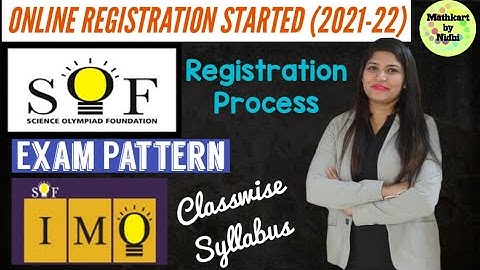 How to register online for SOF? || SOF Olympiads 2021-22 || Online Registration || Syllabus